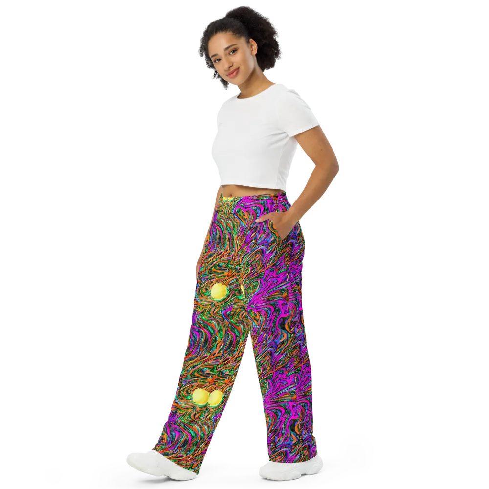 Acid Opulence on Wide-Leg Pants — Left Front