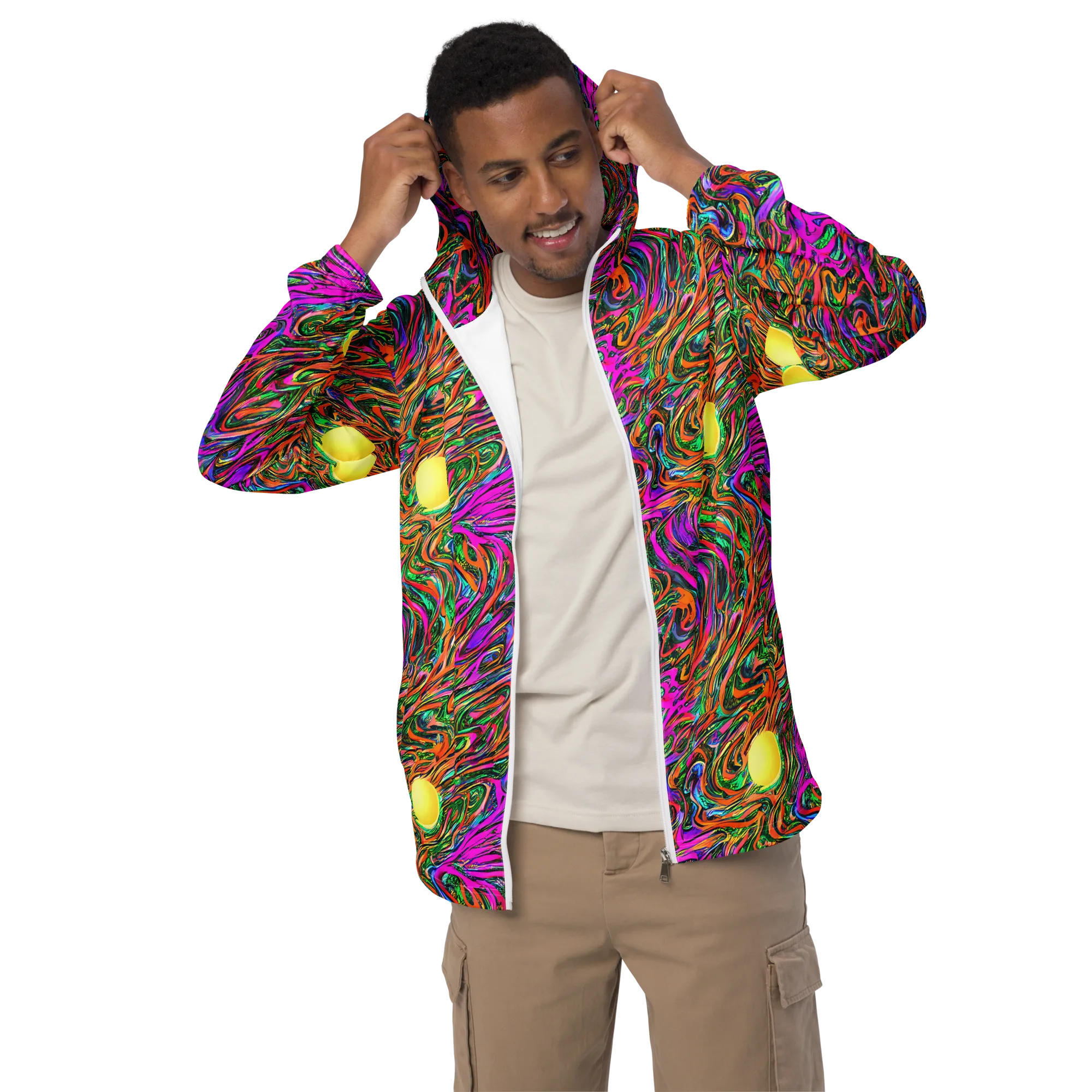 Acid Opulence on Men's Windbreaker — Front