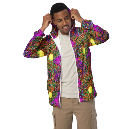 Acid Opulence on a Men's Windbreaker