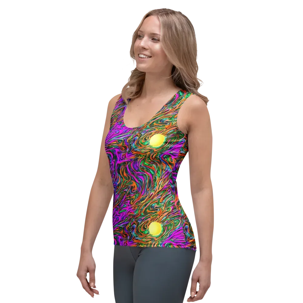 Acid Opulence on Women's Tank Top — Left Front