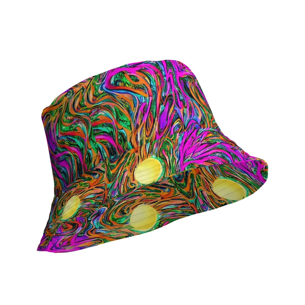 Acid Opulence on Reversible Bucket Hat — Product details Outside
