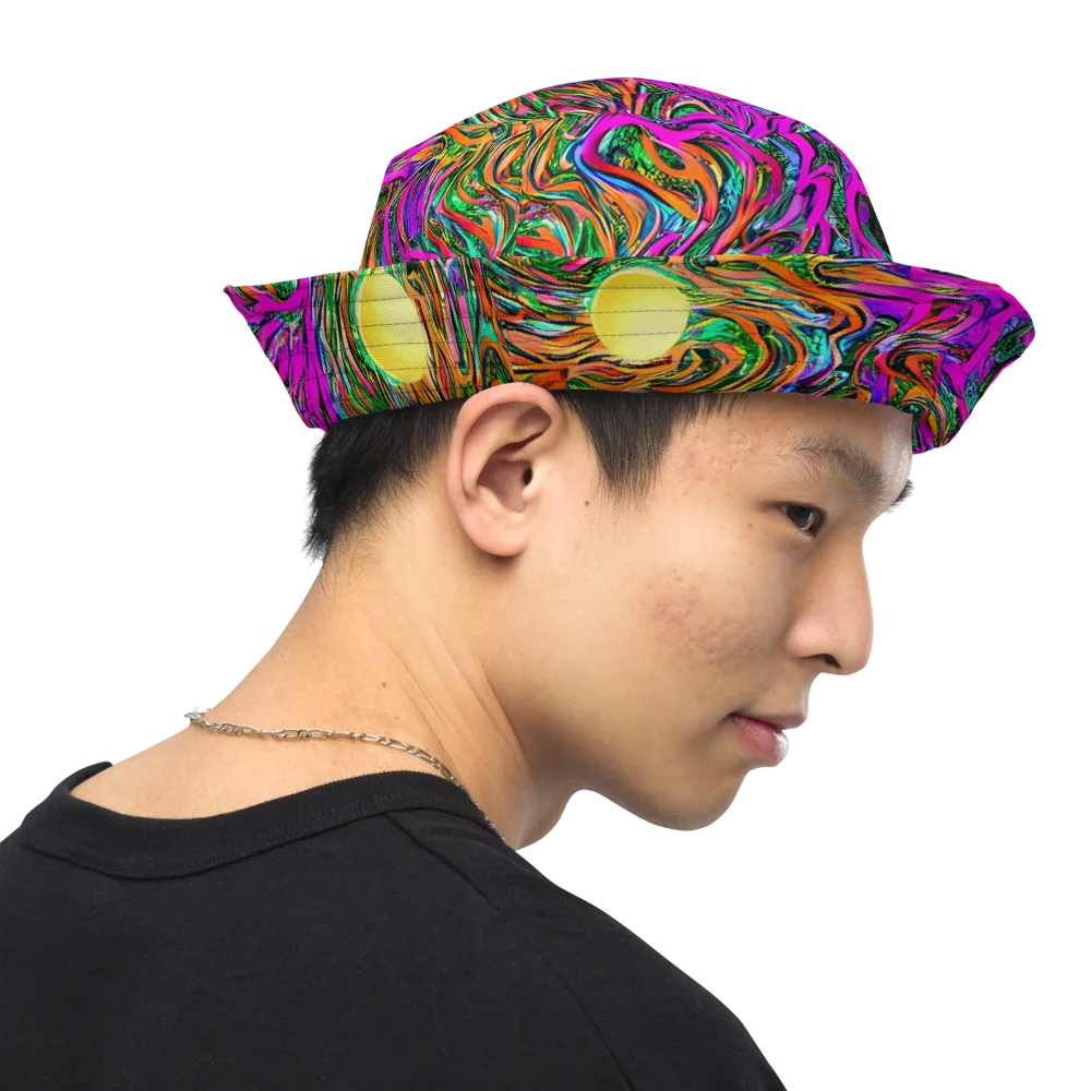 Acid Opulence on Reversible Bucket Hat — Right Outside