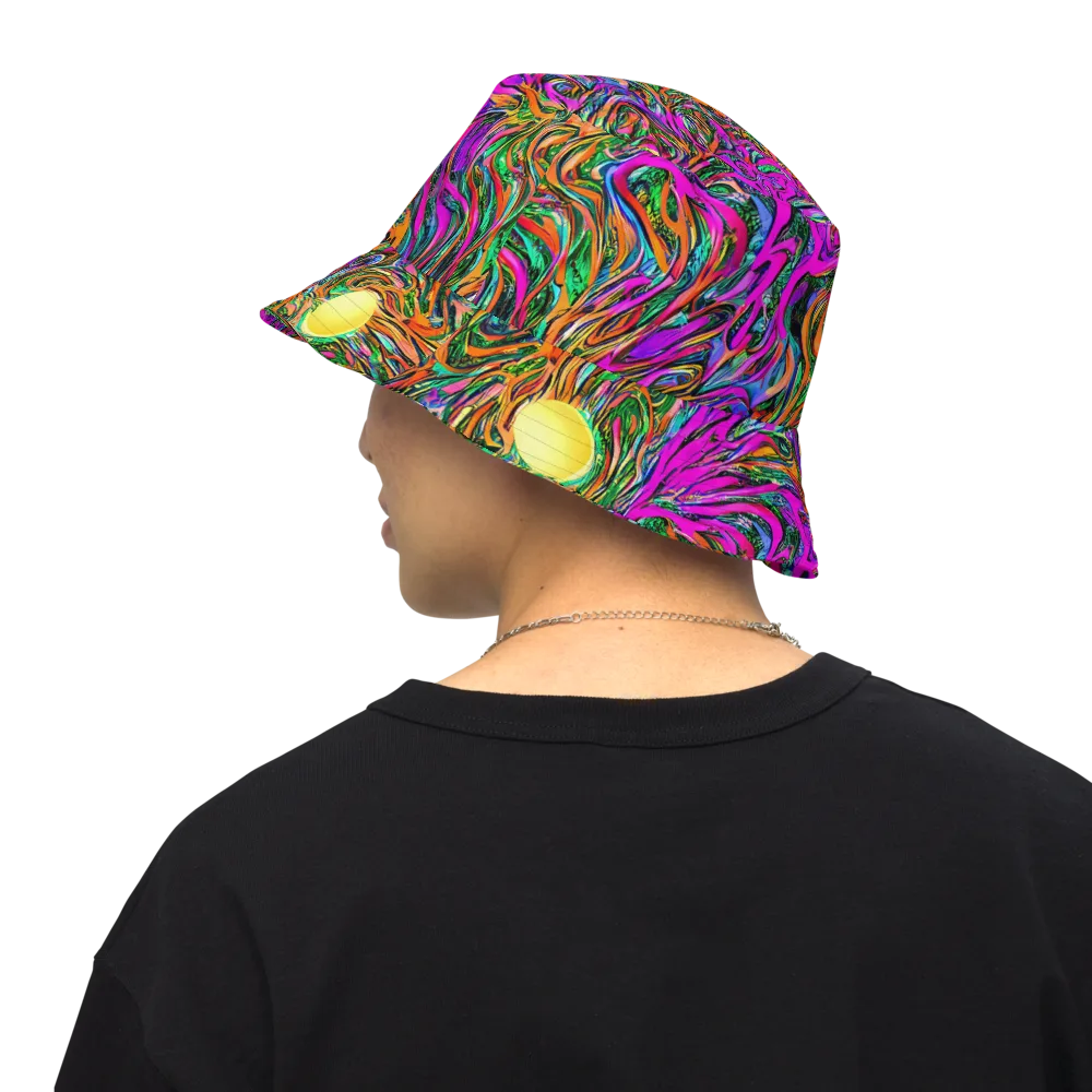 Acid Opulence on Reversible Bucket Hat — Back Inside