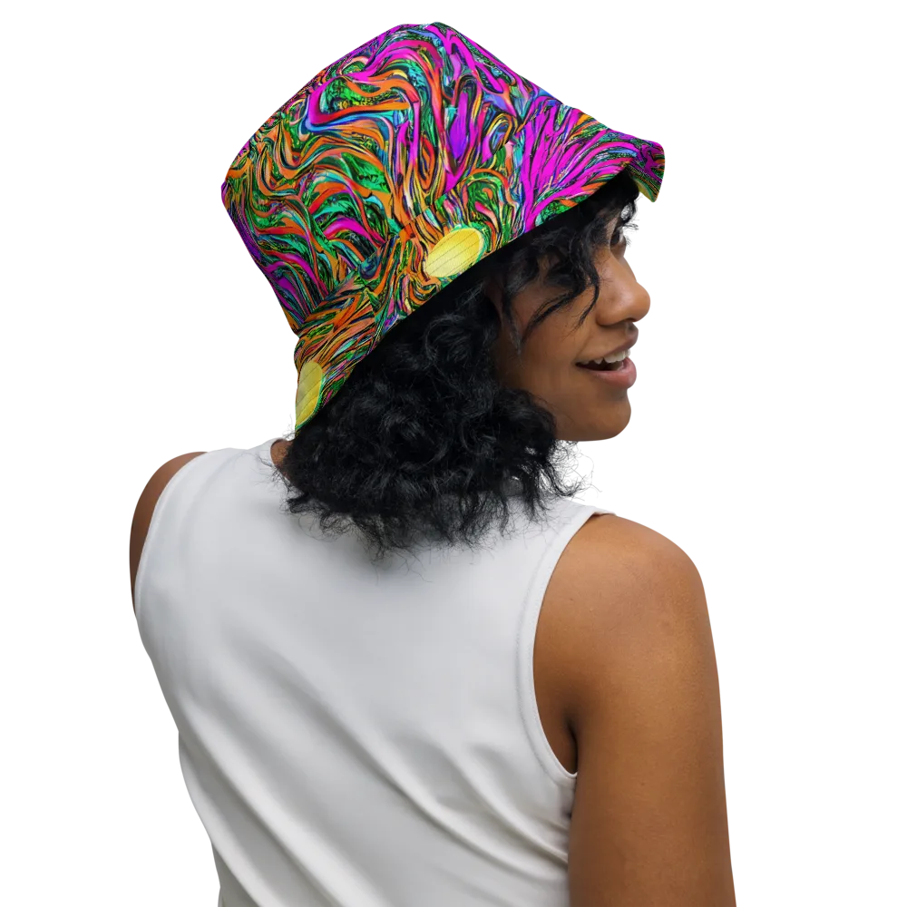 Acid Opulence on Reversible Bucket Hat — Right Outside