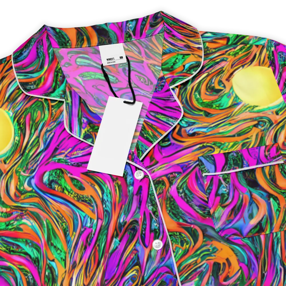 Acid Opulence on Women's Short Sleeve Pajama Top — Product details