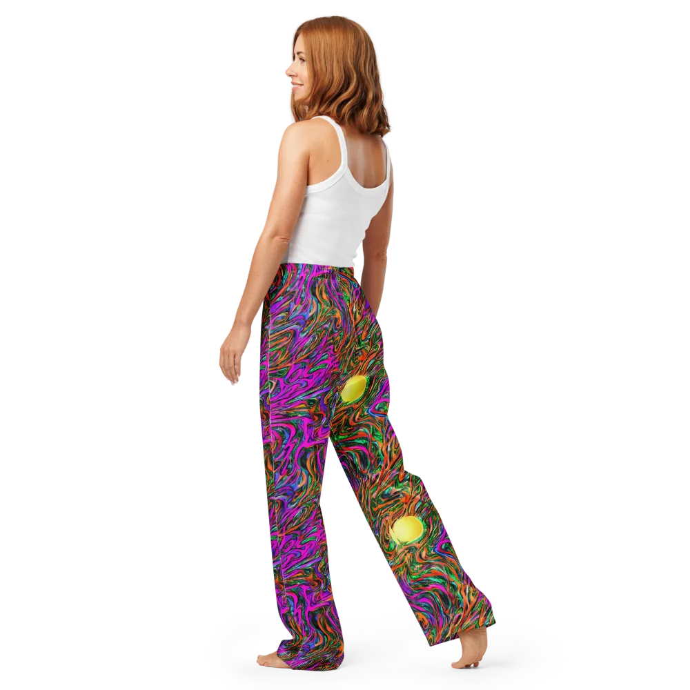 Acid Opulence on Women's Pajama Pants — Back