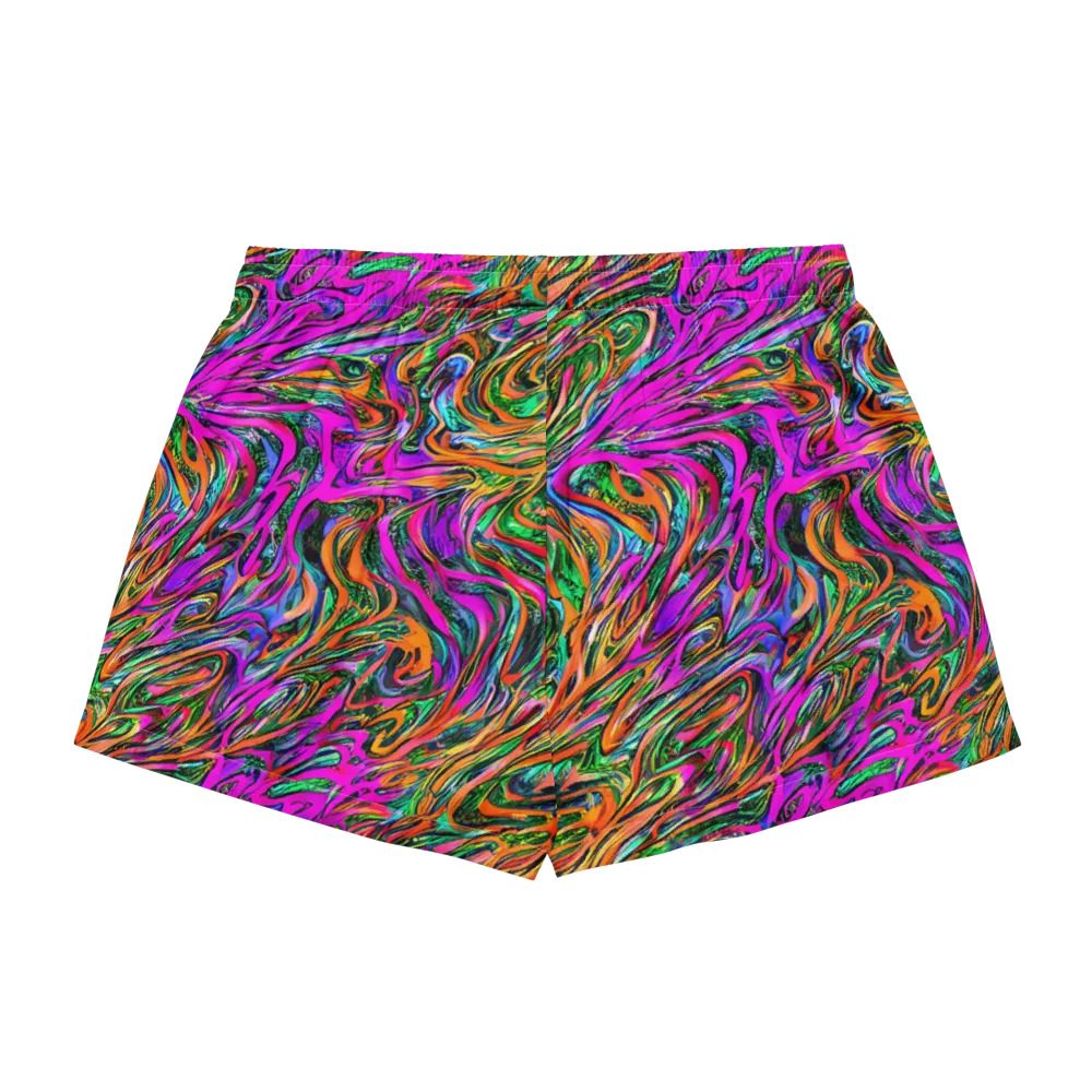 Acid Opulence on Women's Pajama Shorts — Back