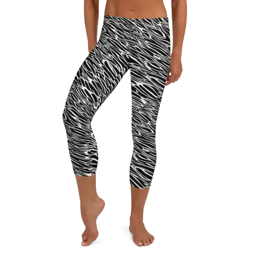 Zebra Voltage on a Capri Leggings