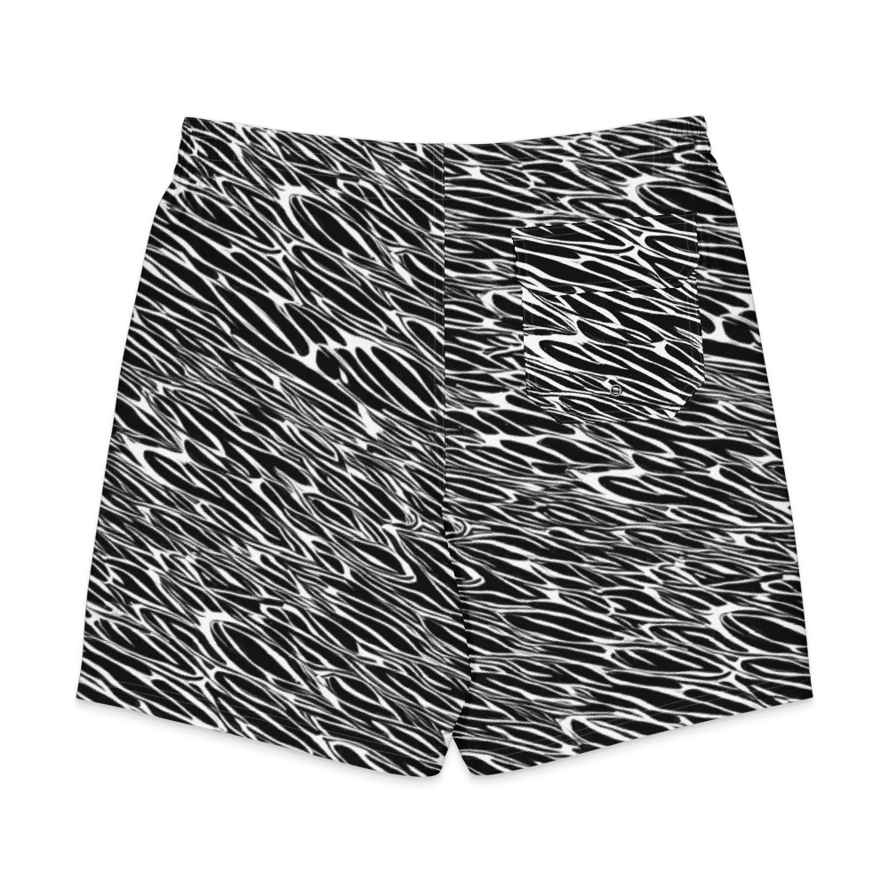 Zebra Voltage on Men's Board Shorts — Back