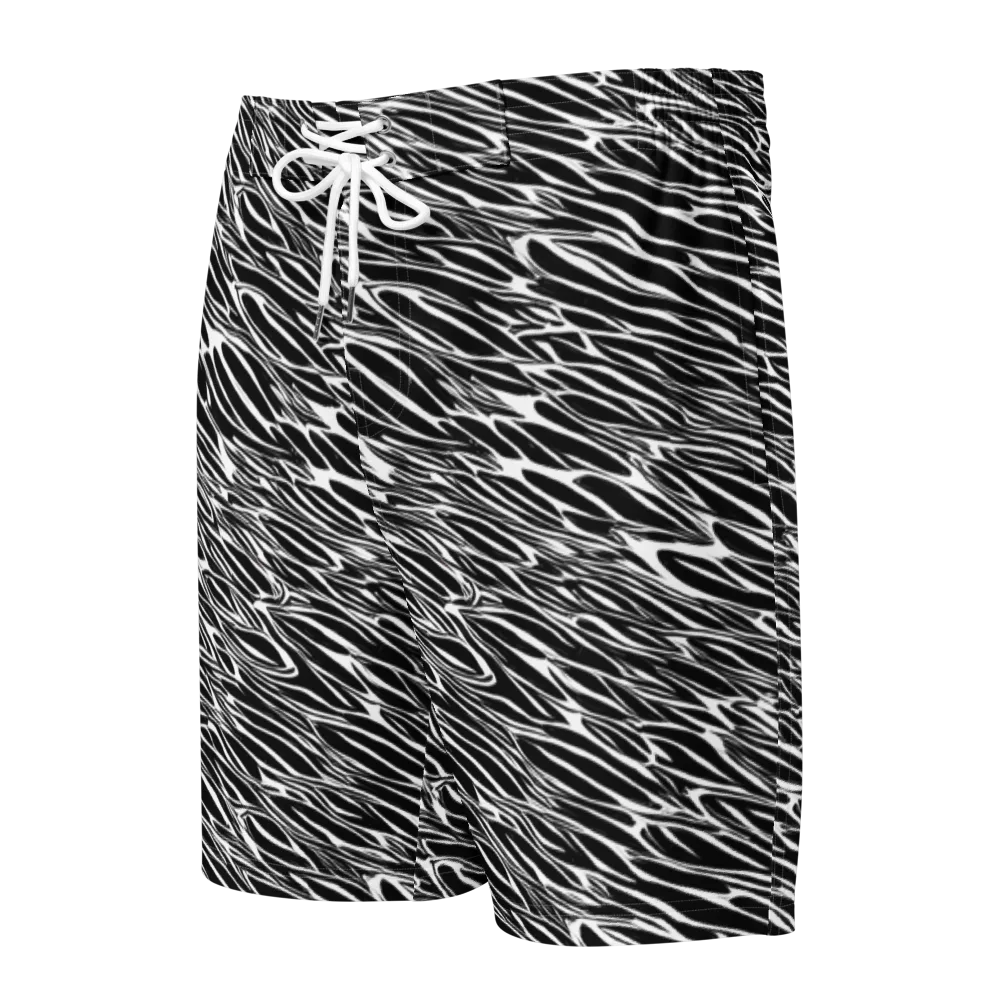 Zebra Voltage on Men's Board Shorts — Front