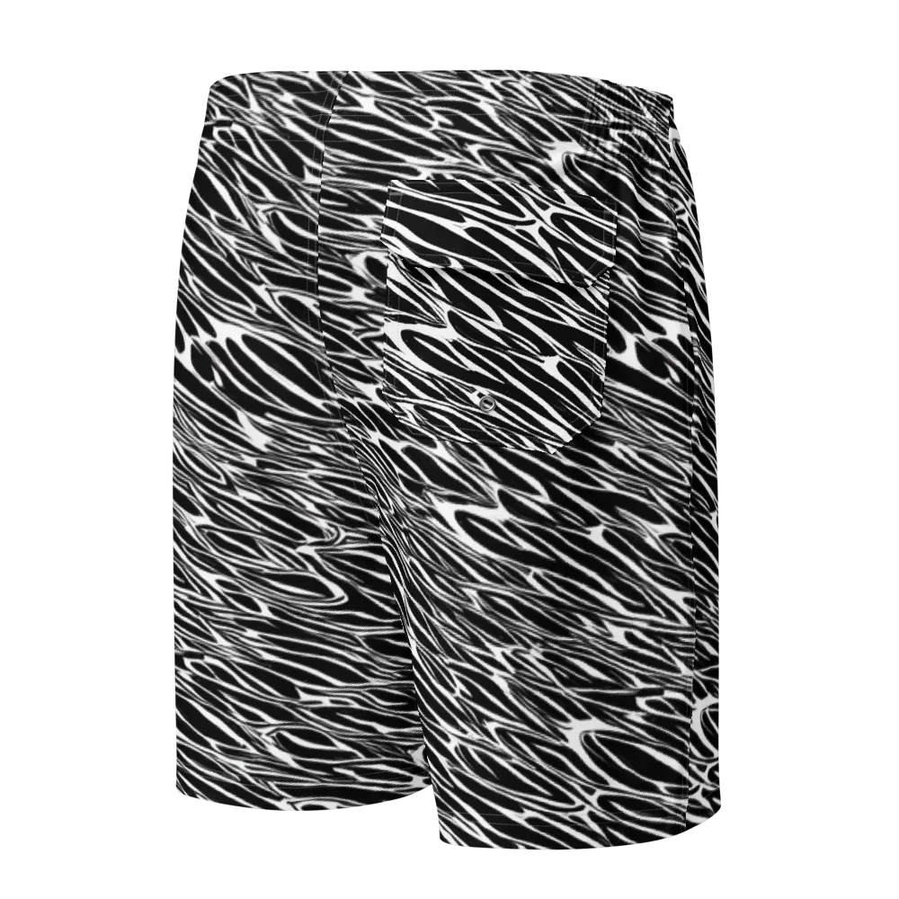 Zebra Voltage on Men's Board Shorts — Back