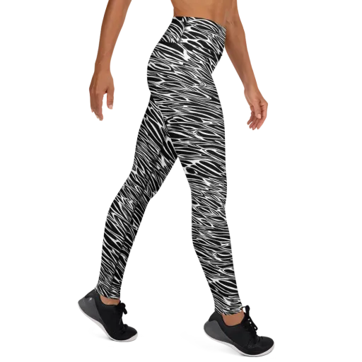 Zebra Voltage on a Yoga Leggings
