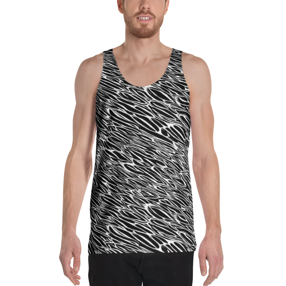 Zebra Voltage on Men's Tank Top — Front