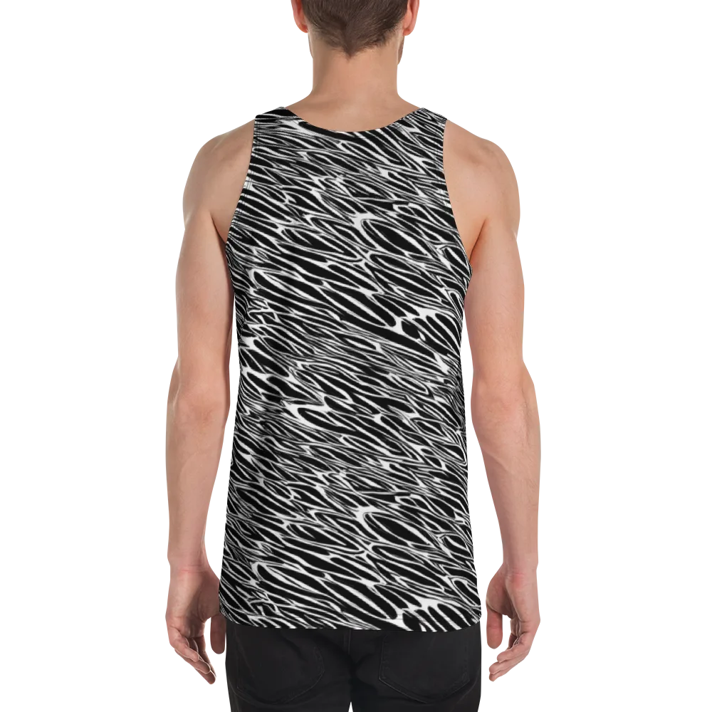 Zebra Voltage on Men's Tank Top — Back