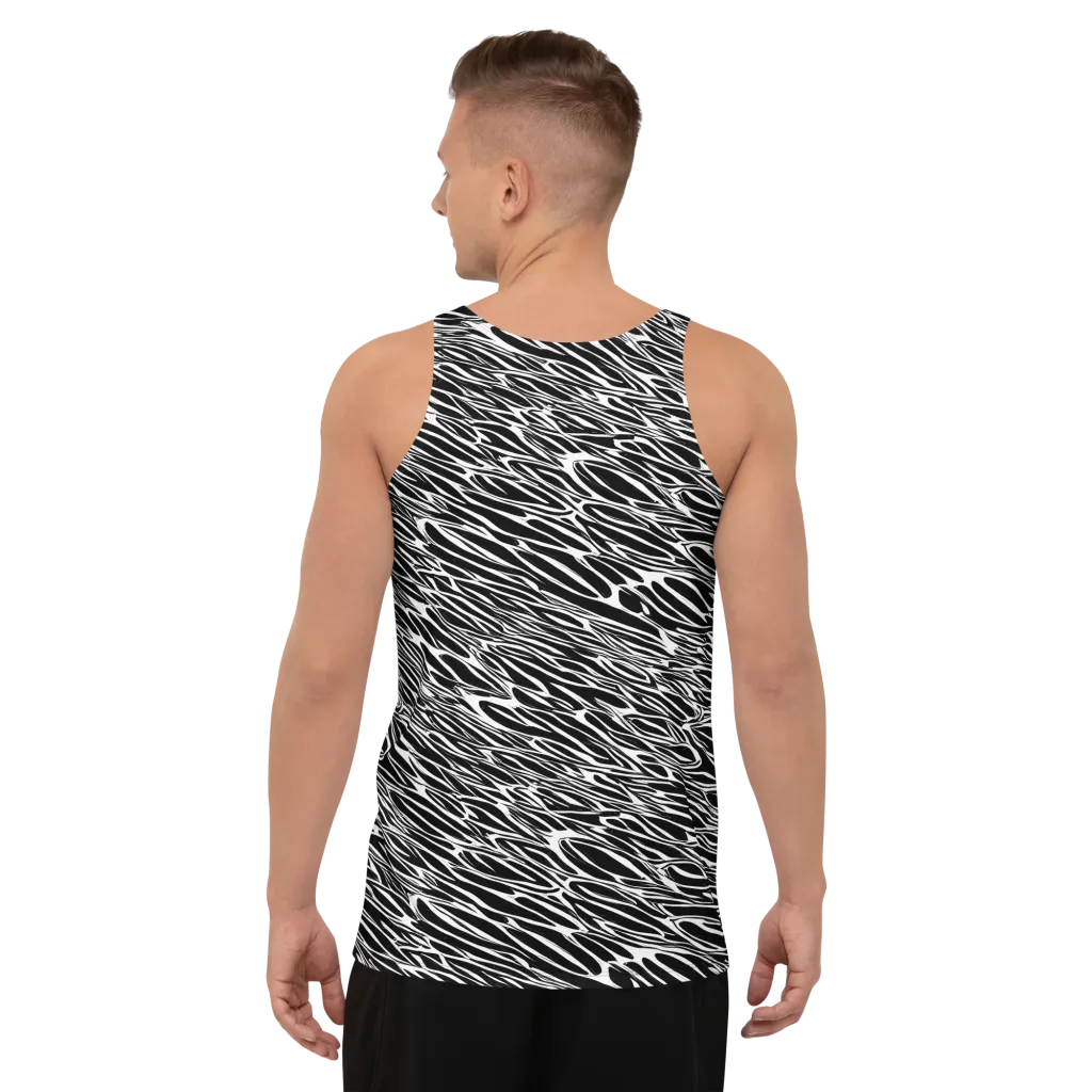 Zebra Voltage on Men's Tank Top — Back