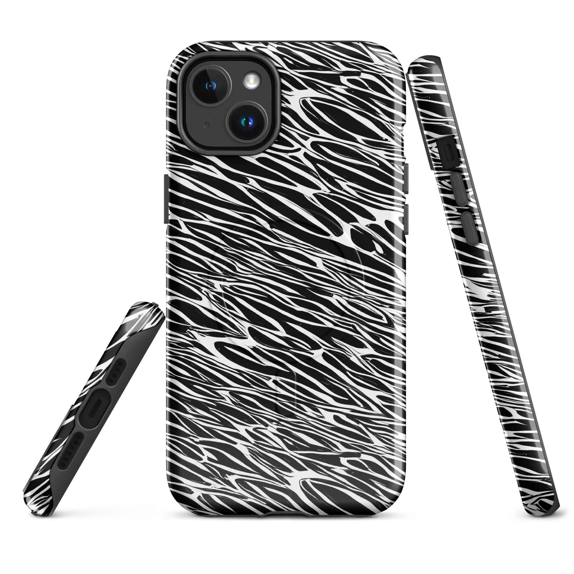 Zebra Voltage on MagSafe Tough Case for iPhone® — Front