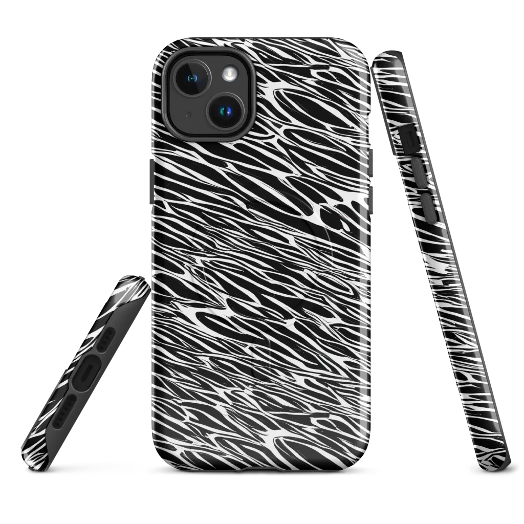 Zebra Voltage on MagSafe Tough Case for iPhone® — Front