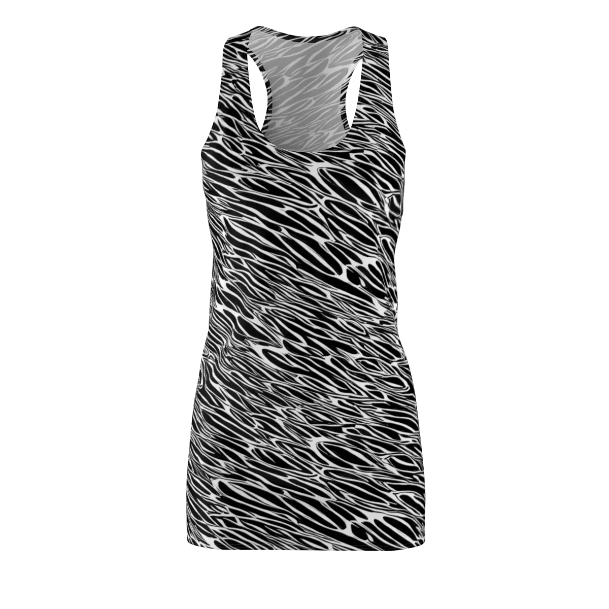 Zebra Voltage on Racerback Dress — Front