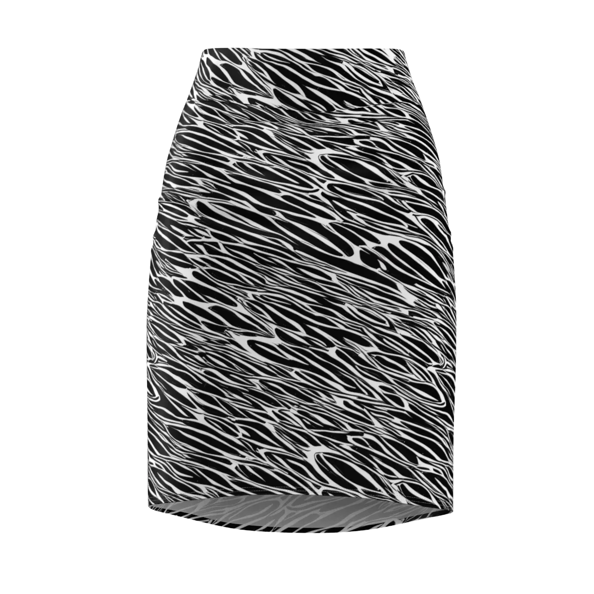 Zebra Voltage on Pencil Skirt — Front