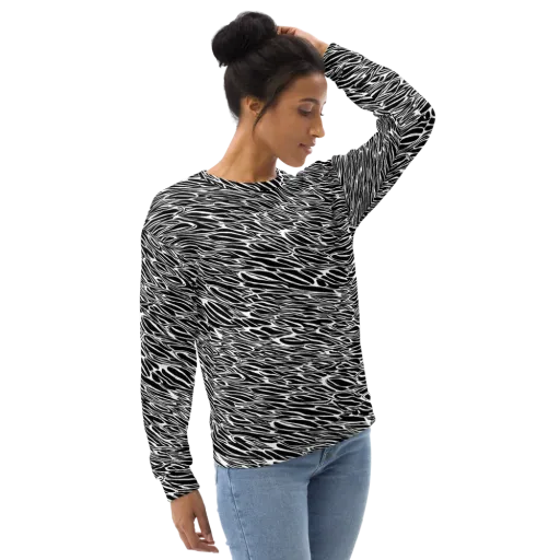 Zebra Voltage on a Sweatshirt