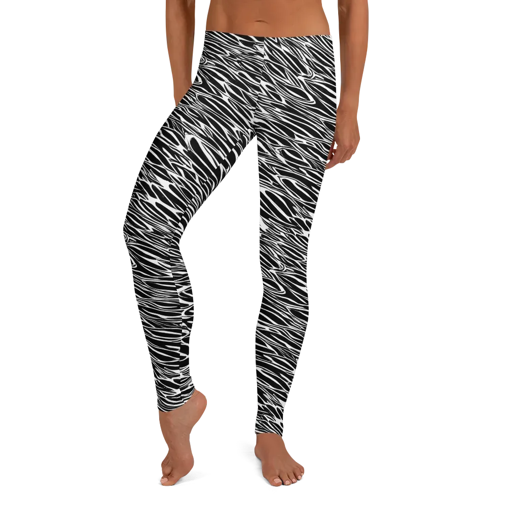 Zebra Voltage on Leggings — Front