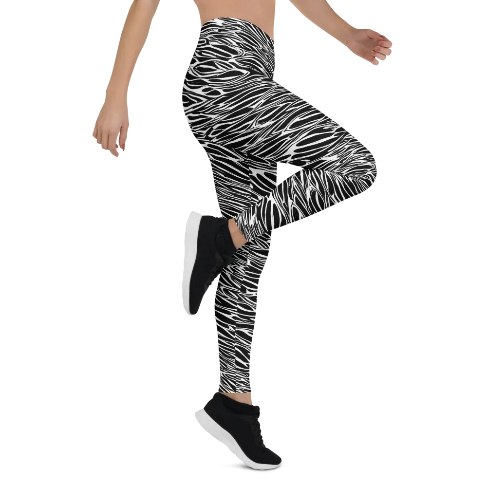 Zebra Voltage on Leggings — Right