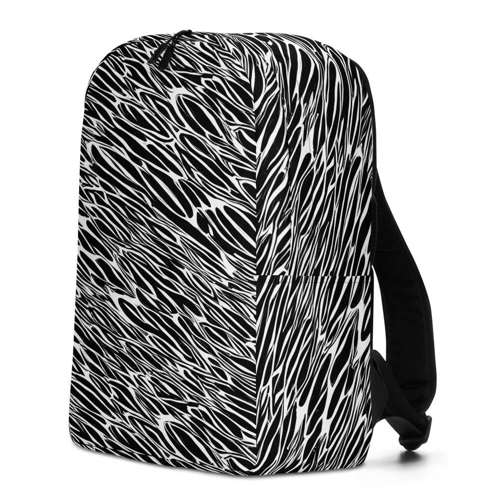 Zebra Voltage on Minimalist Backpack — Left