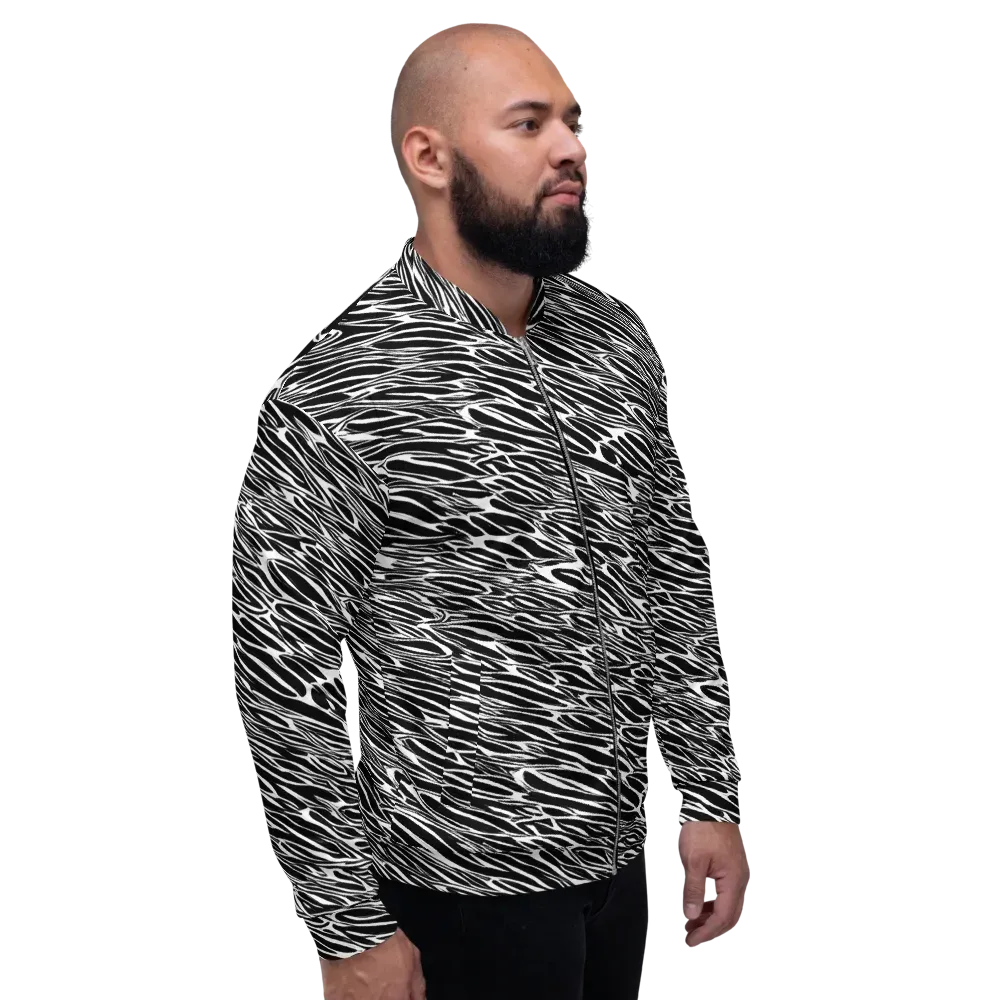 Zebra Voltage on Bomber Jacket — Right