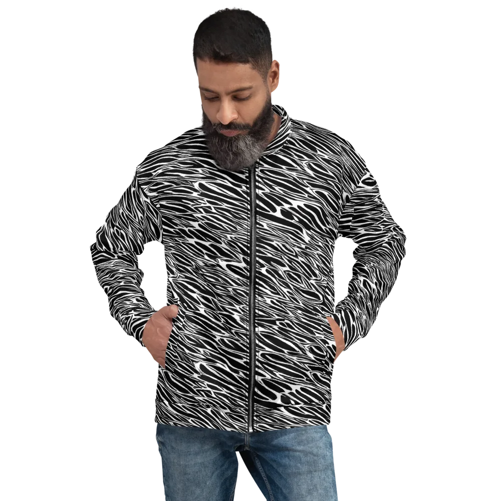 Zebra Voltage on Bomber Jacket — Front