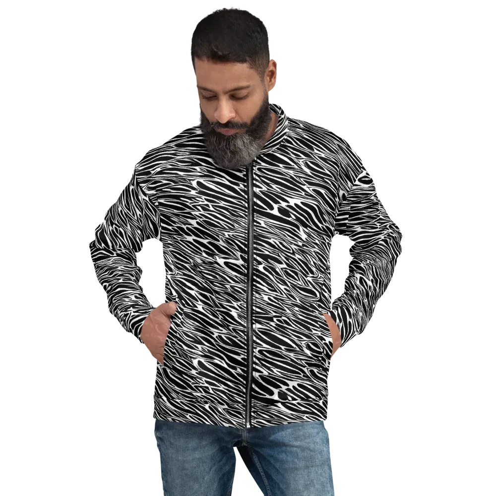 Zebra Voltage on Bomber Jacket — Front