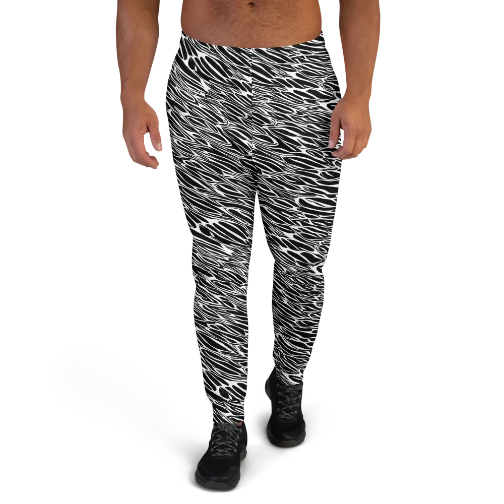 Zebra Voltage on Men's Joggers — Front