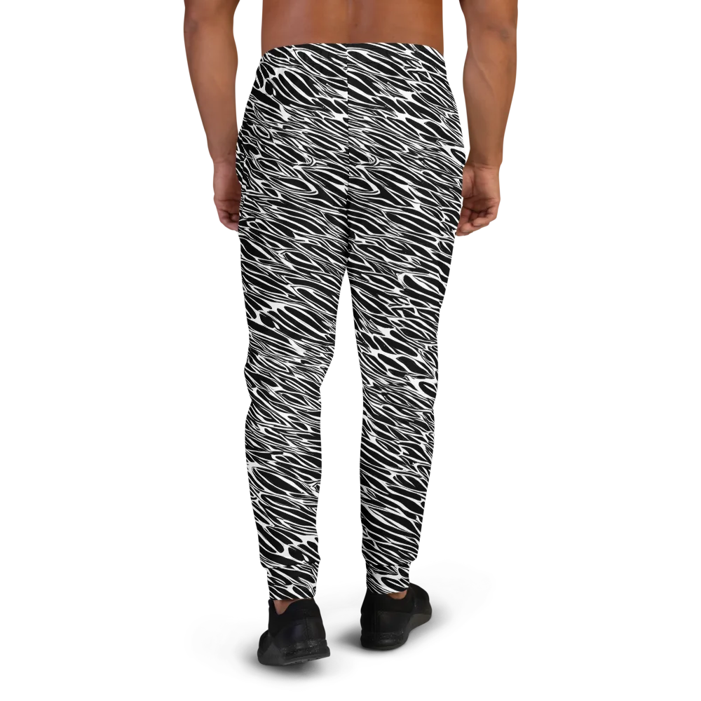Zebra Voltage on Men's Joggers — Back