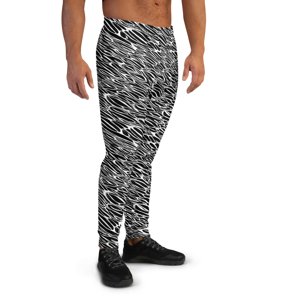 Zebra Voltage on Men's Joggers — Right