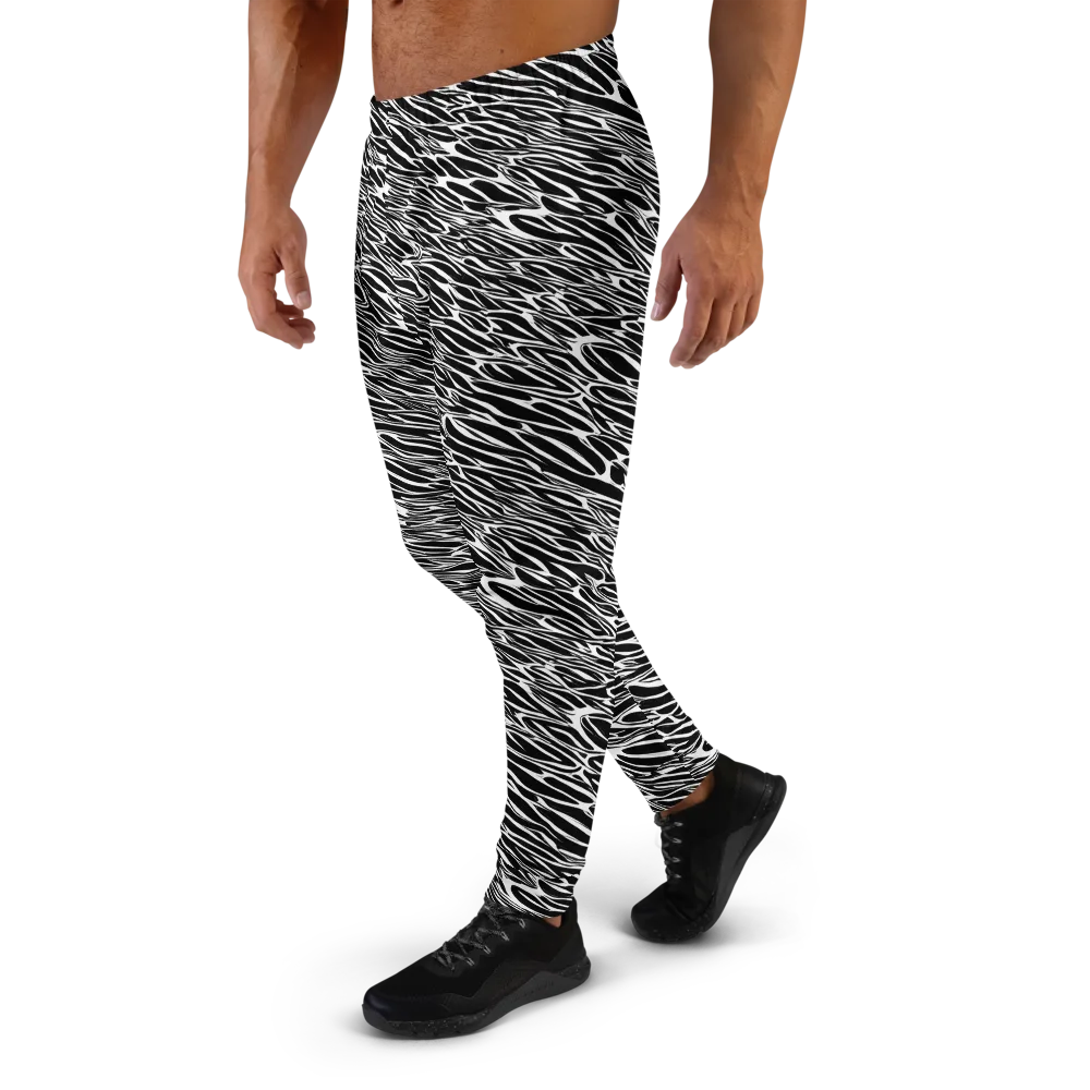 Zebra Voltage on Men's Joggers — Left