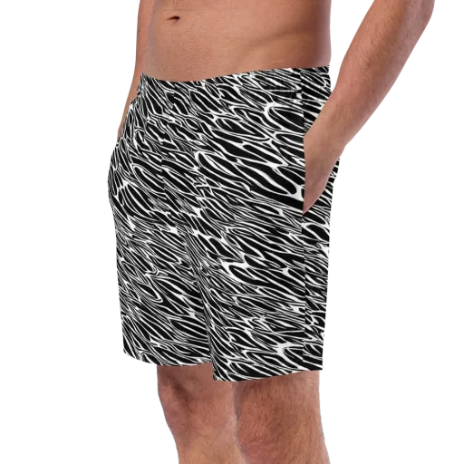 Zebra Voltage on a Swim Trunks