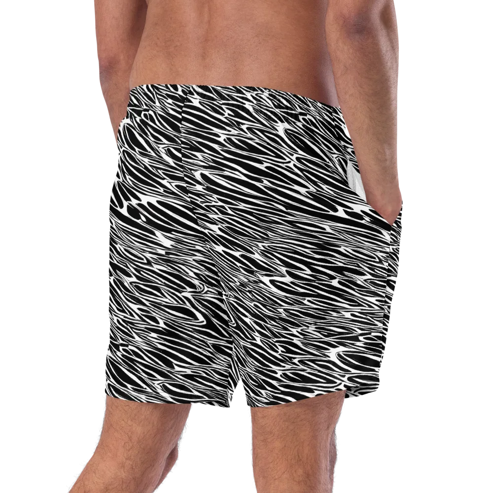 Zebra Voltage on Swim Trunks — Right Back