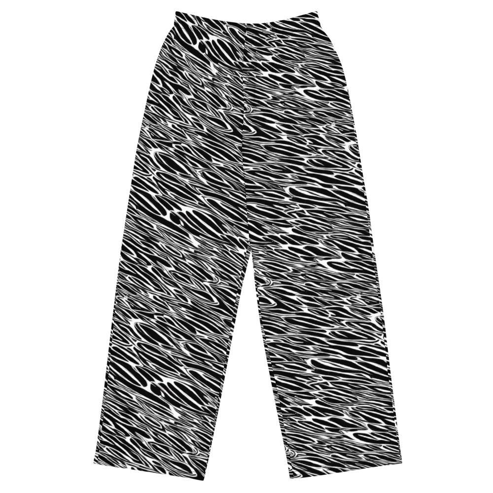 Zebra Voltage on Wide-Leg Pants — Front
