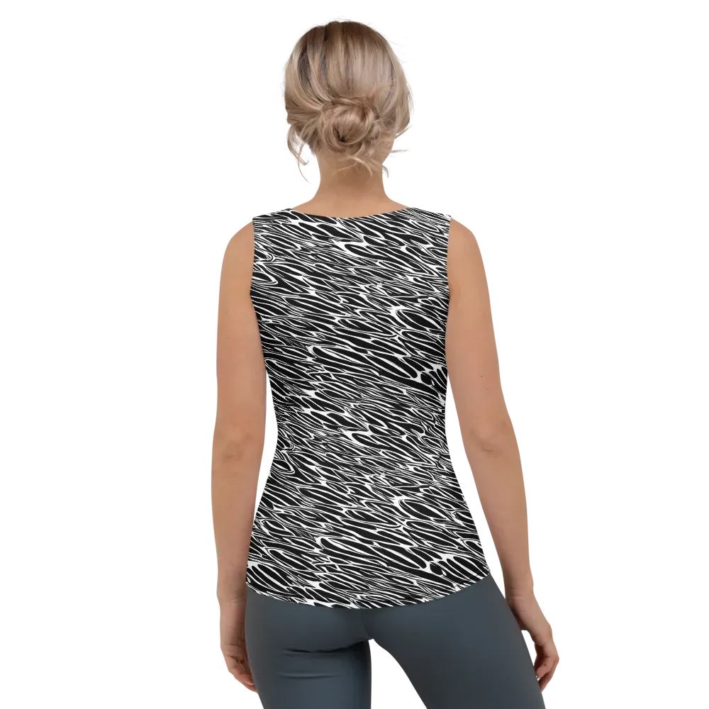 Zebra Voltage on Women's Tank Top — Back
