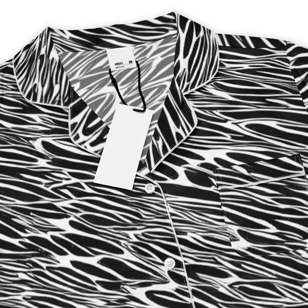 Zebra Voltage on Women's Short Sleeve Pajama Top — Product details