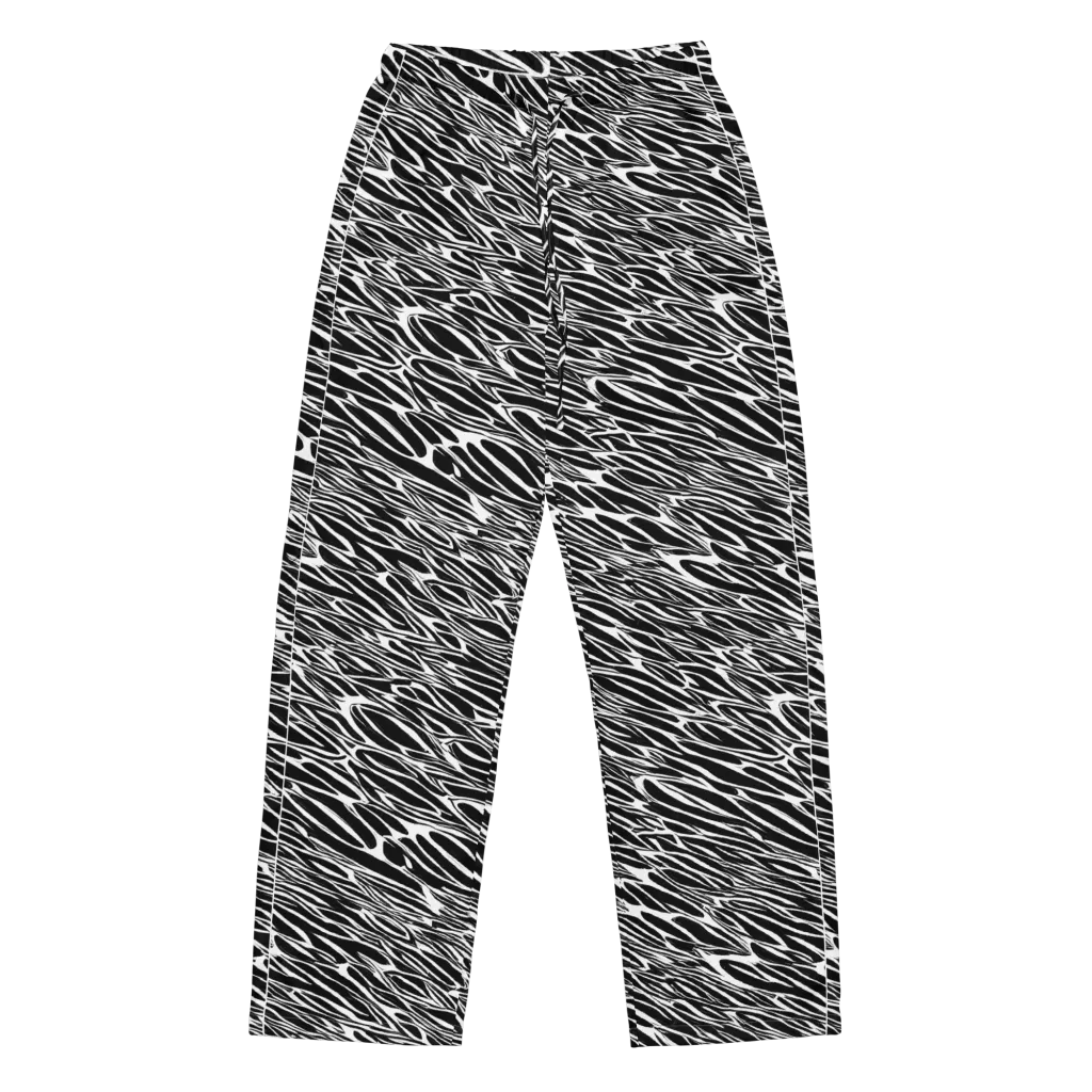 Zebra Voltage on Women's Pajama Pants — Front