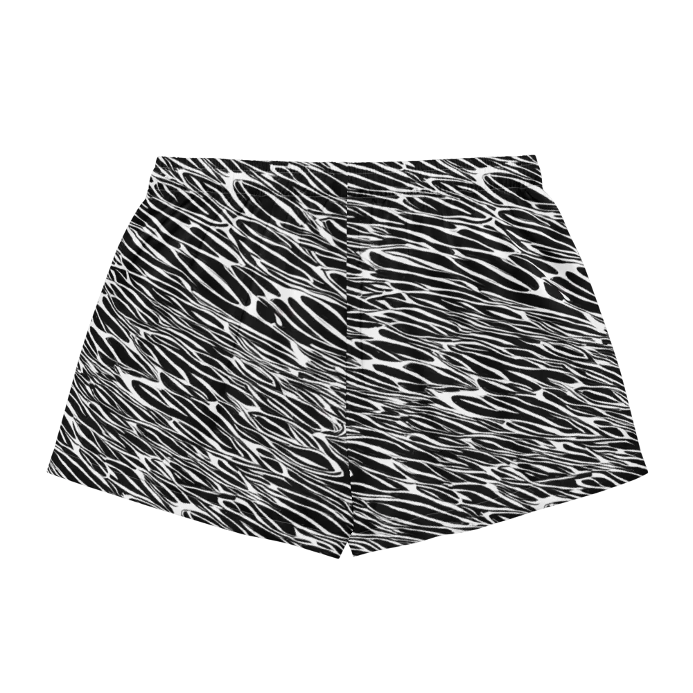 Zebra Voltage on Women's Pajama Shorts — Back