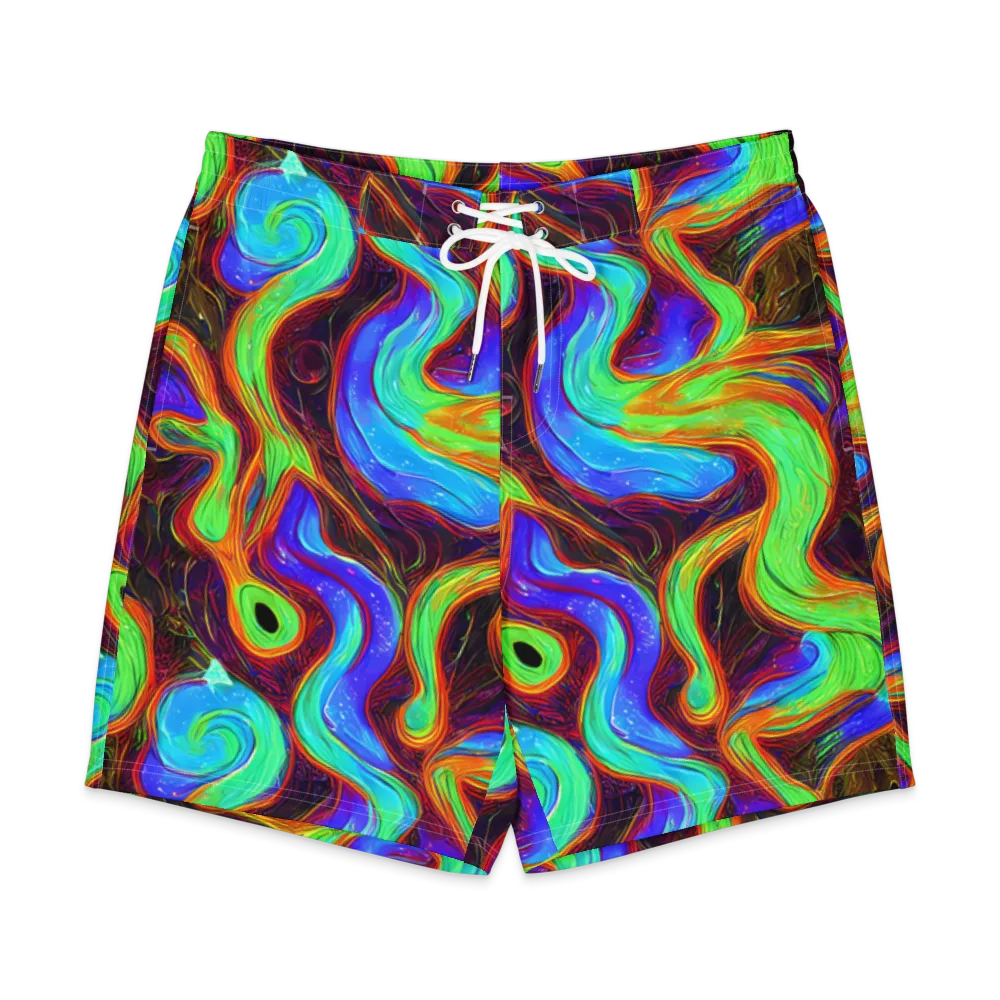 Arcane Flow on Men's Board Shorts — Front