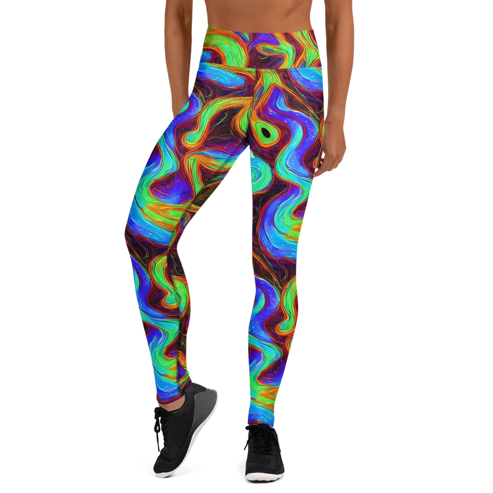 Arcane Flow on Yoga Leggings — Front