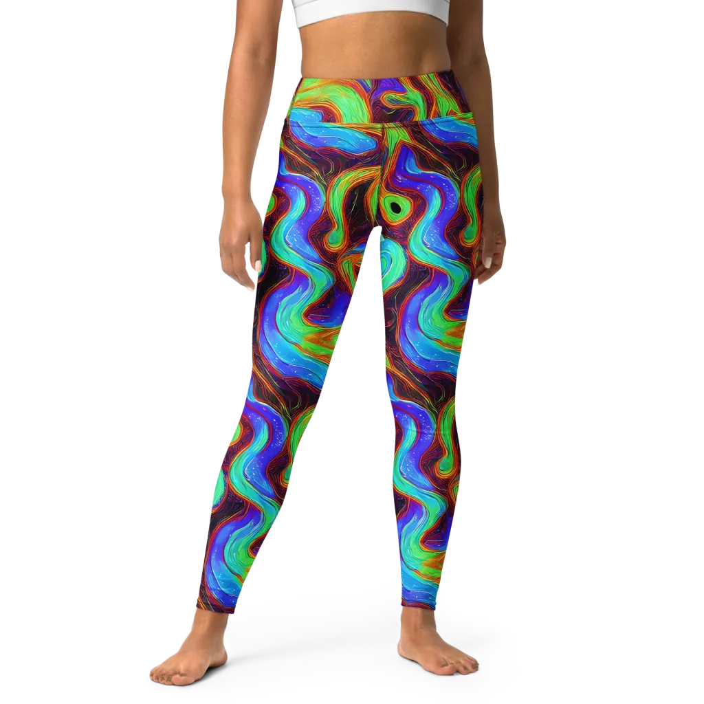 Arcane Flow on Yoga Leggings — Front
