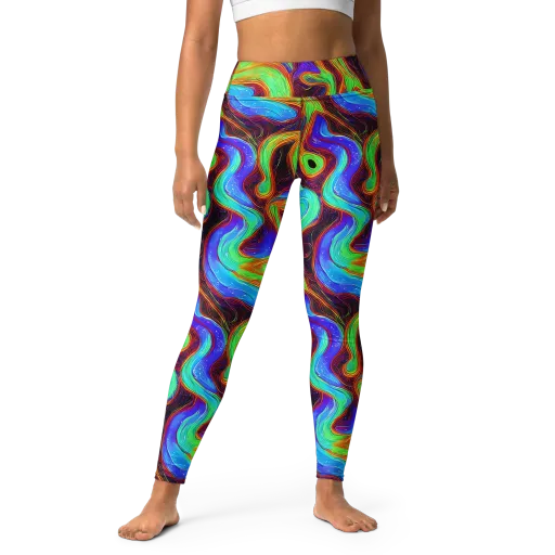 Arcane Flow on a Yoga Leggings