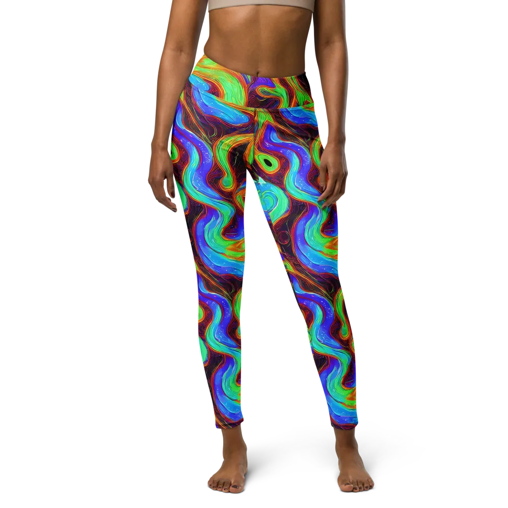 Arcane Flow on Yoga Leggings — Front