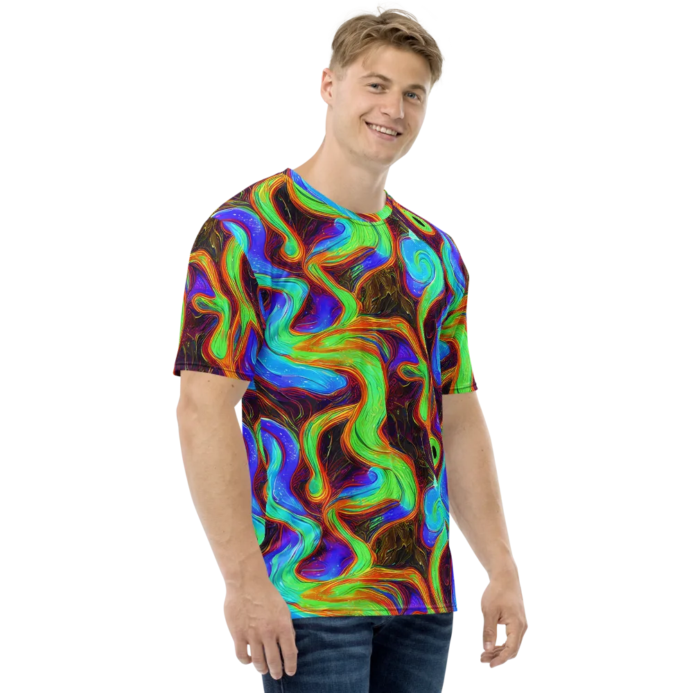 Arcane Flow on Men's Crew Neck T-Shirt — Right
