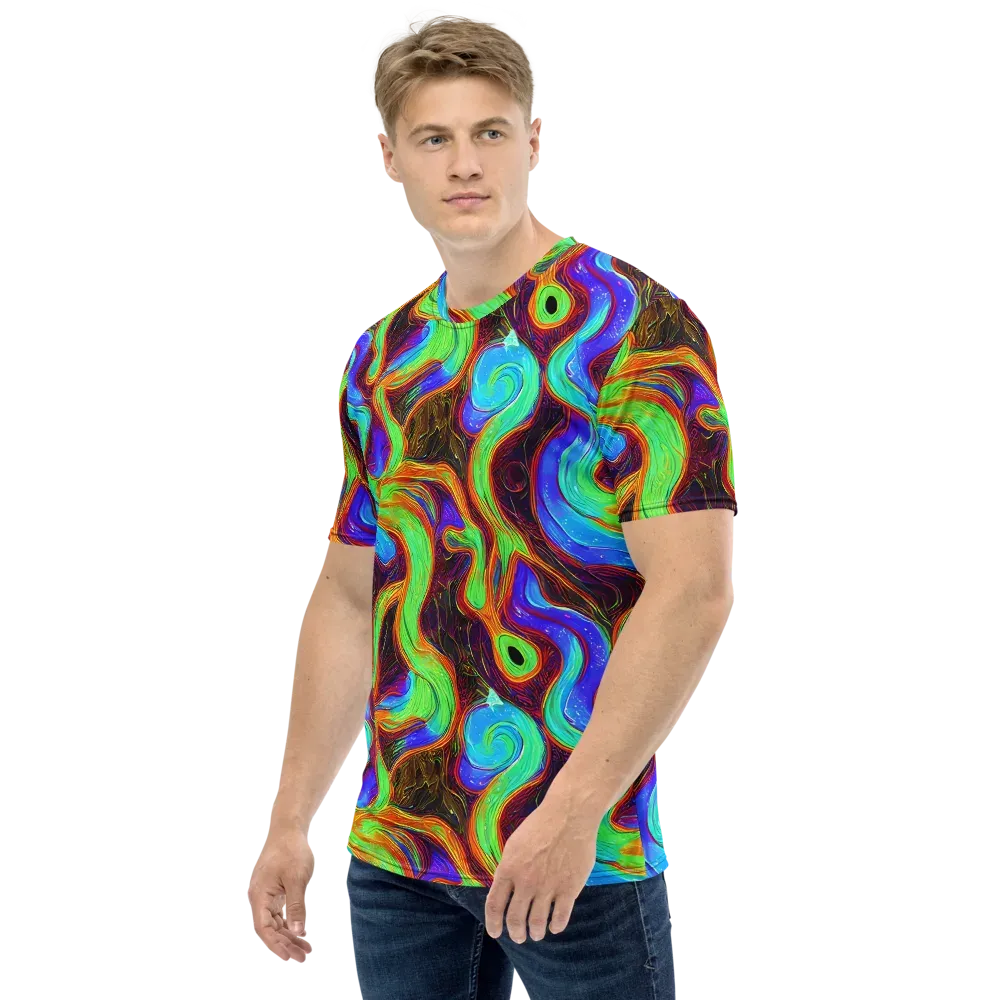 Arcane Flow on Men's Crew Neck T-Shirt — Left