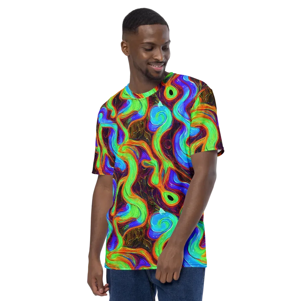 Arcane Flow on Men's Crew Neck T-Shirt — Left