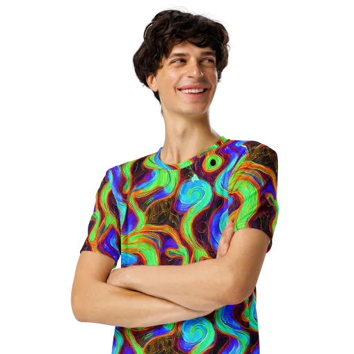 Arcane Flow on a Men's Crew Neck T-Shirt